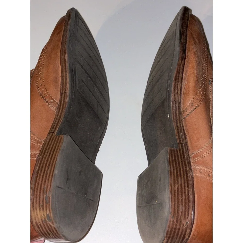 Cole Haan Boots Mens 12 M -Kennedy Wingtip Woodburry Brown Grand OS